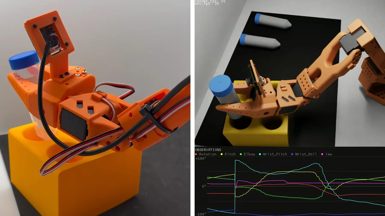 Ілюстрація NVIDIA до розширення LeRobot для open robotics