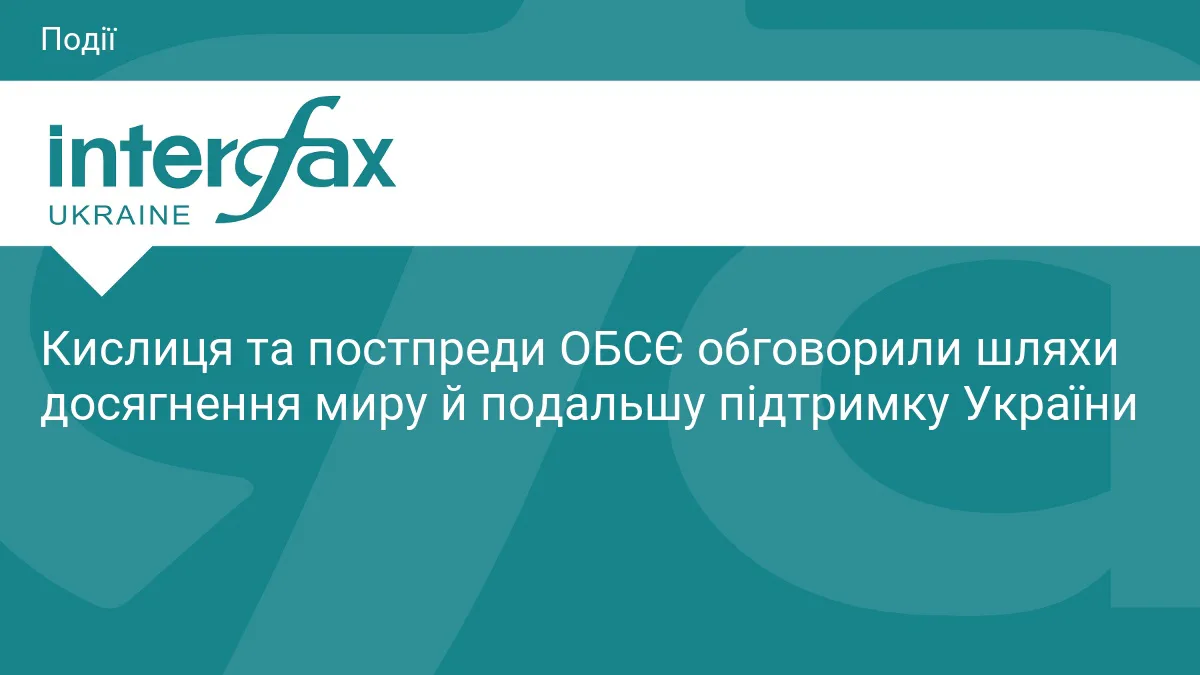 Зустріч української сторони з делегацією постійних представників держав — учасниць ОБСЄ